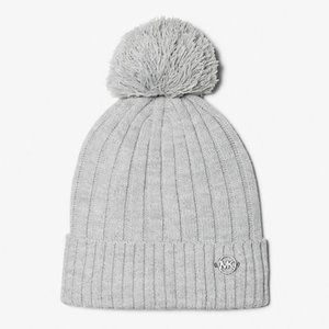 NWT MICHAEL Michael Kors Pom Pom Beanie Hat